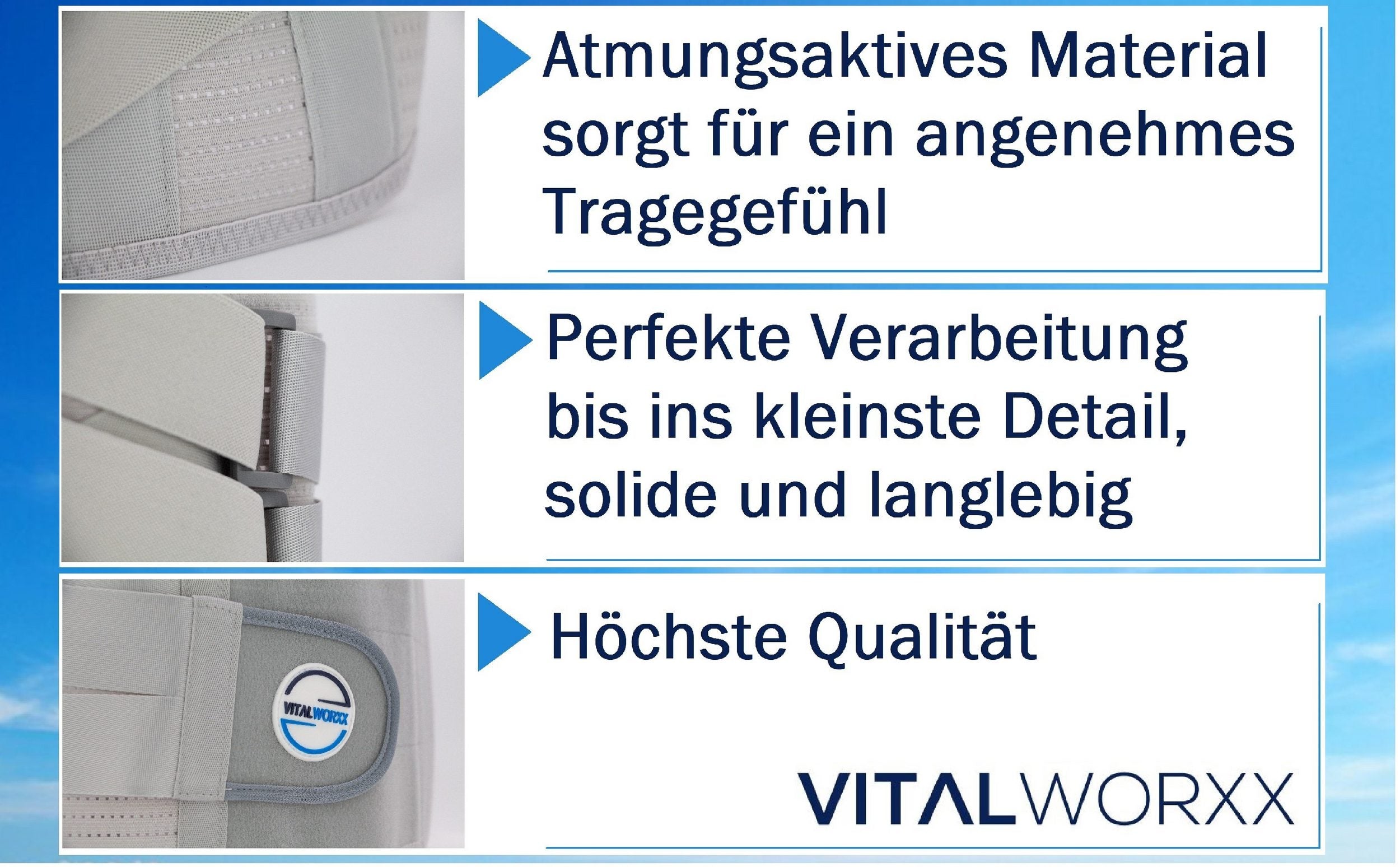 Vitalworxx Gurt für Rücken