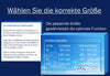 Größentabelle für Rückengurt, Rückenbandage