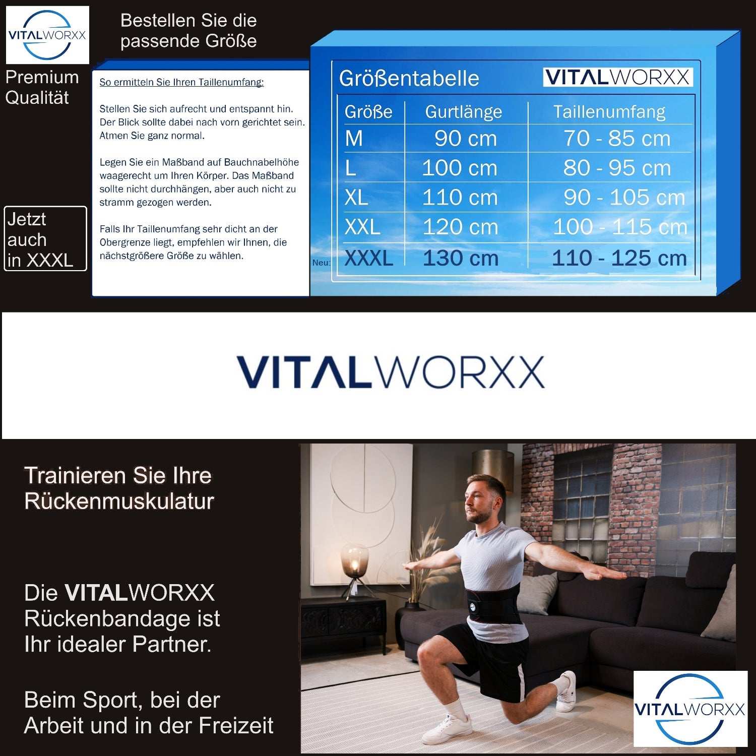 HONGJING Rückenstützgurt Mit 7 Stäben - Atmungsaktive Lendenwirbelstütze | Gegen Rückenschmerzen Für Männer & Frauen