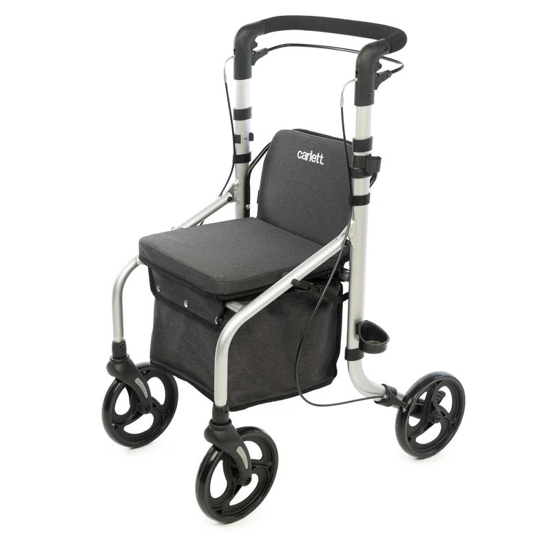 Carlett Lett GO – Sicherer Rollator mit Sitz & vertikalen Griffen