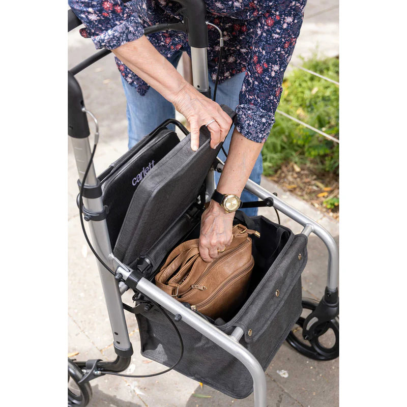 Carlett Lett GO – Sicherer Rollator mit Sitz & vertikalen Griffen