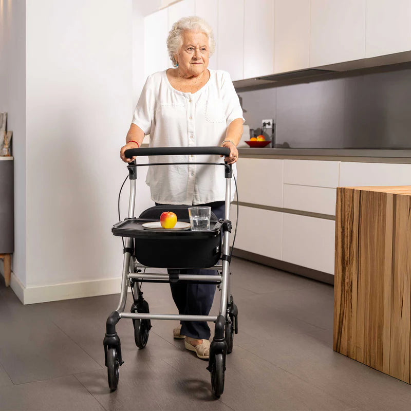 Carlett Lett WALK – Premium-Rollator mit Sitz & XL-Tasche