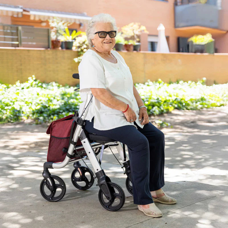 Carlett Lett WALK – Premium-Rollator mit Sitz & XL-Tasche