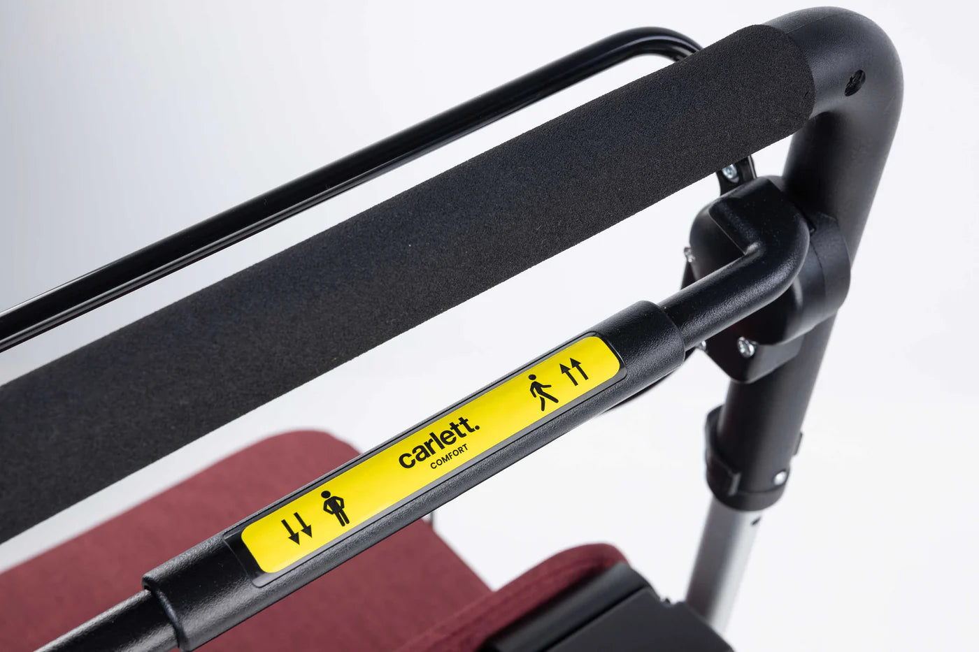 Carlett Comfort MOVE – Rollator - Leichter Einkaufsrollator mit integriertem Sitz, Tasche und Komfortgriff
