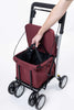 Carlett Comfort MOVE – Rollator - Leichter Einkaufsrollator mit integriertem Sitz, Tasche und Komfortgriff