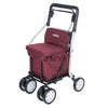 Carlett Comfort MOVE – Rollator - Leichter Einkaufsrollator mit integriertem Sitz, Tasche und Komfortgriff