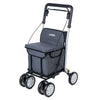 Carlett Comfort MOVE – Rollator - Leichter Einkaufsrollator mit integriertem Sitz, Tasche und Komfortgriff