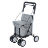 Carlett Comfort MOVE – Rollator - Leichter Einkaufsrollator mit integriertem Sitz, Tasche und Komfortgriff