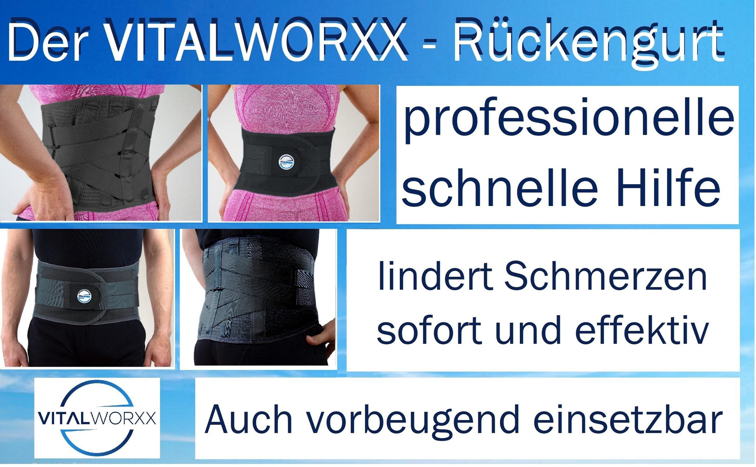 Rückenbandage, Rückenschmerzen Gurt, Rückenstützgurt, Stützgürtel Rücken, Haltungskorrektur Rücken