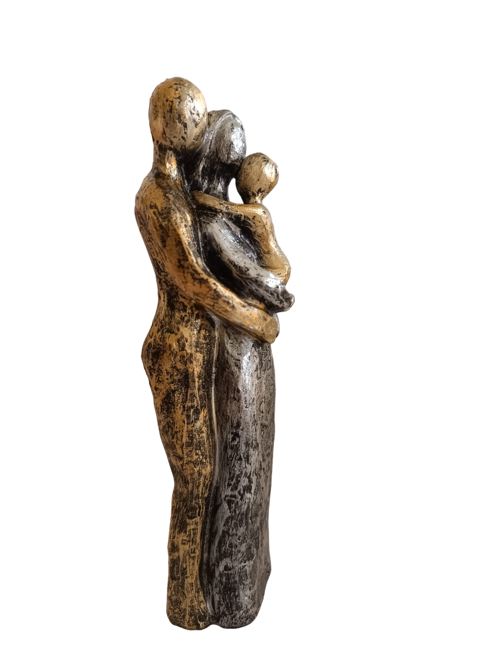Skulptur Mutter Vater Kind