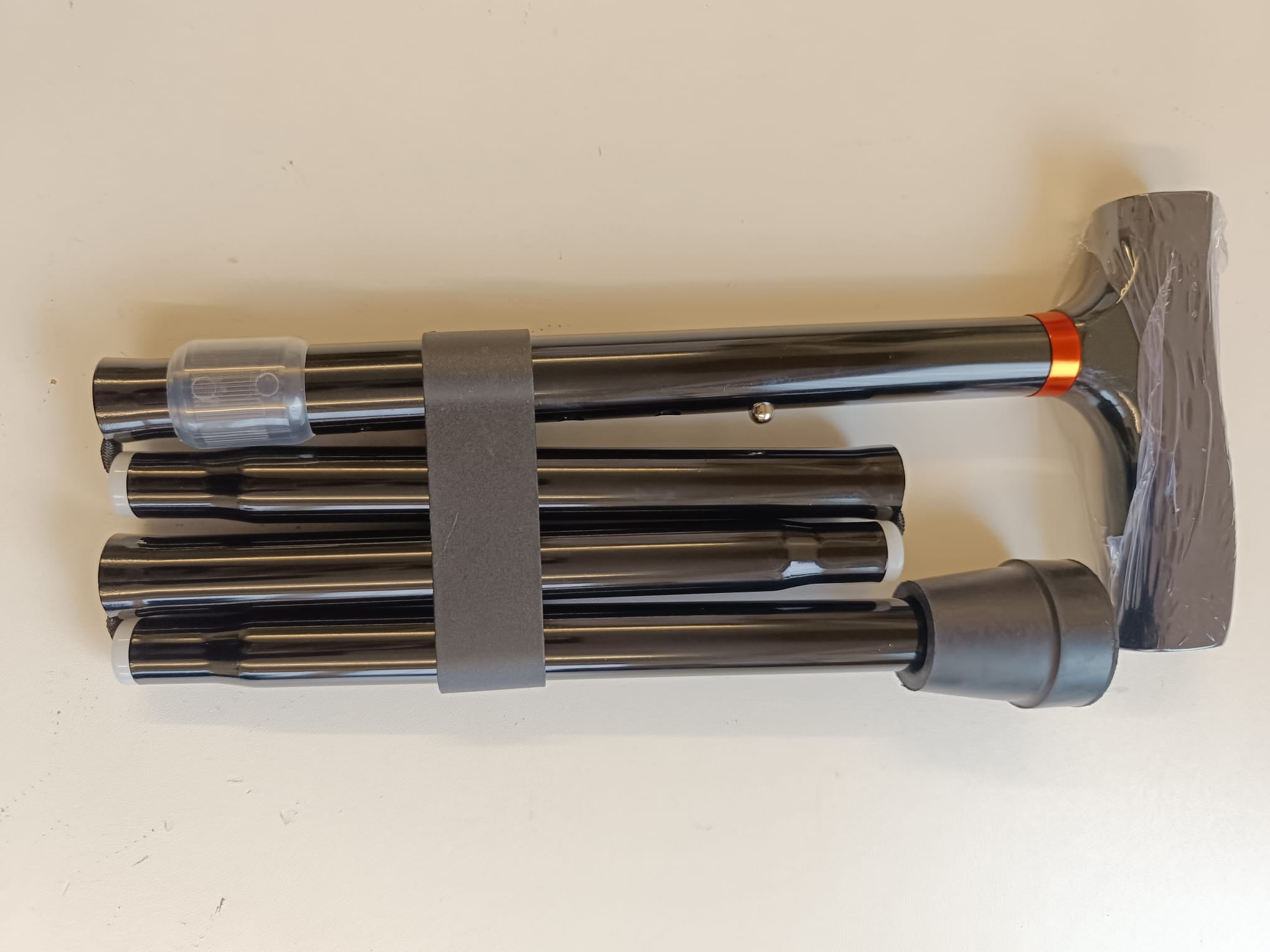 Faltbarer Gehstock - höhenverstellbar