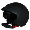 Jet Helm mit Visier - Farbe schwarz