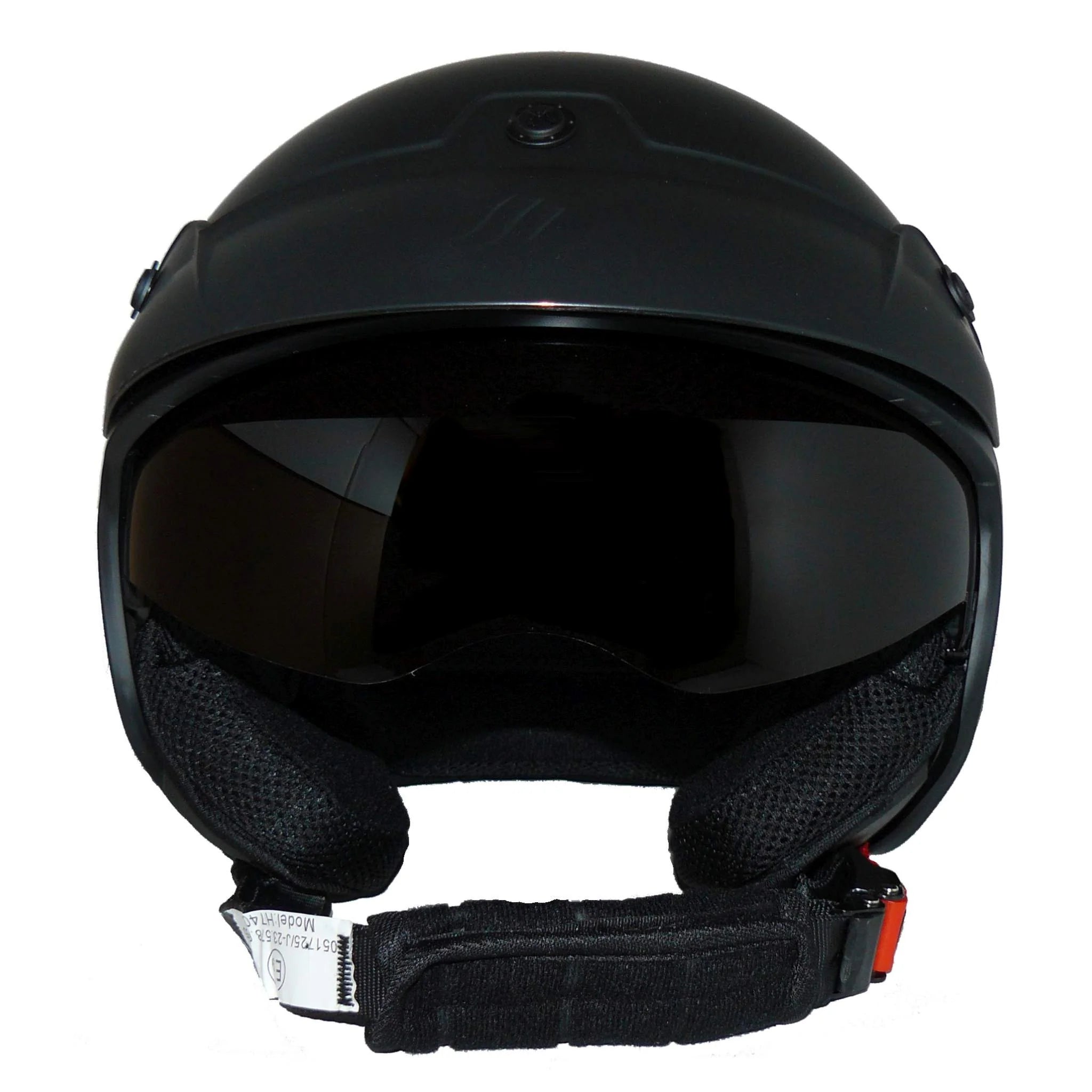 Jet Helm mit Visier - Farbe schwarz