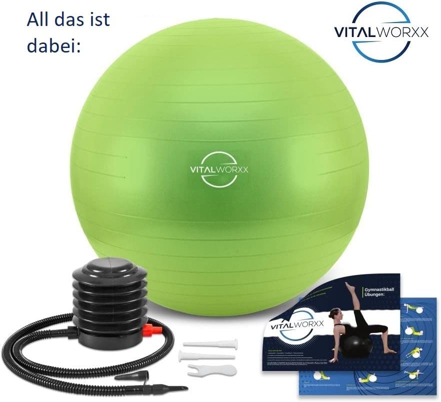Der Vitalworxx Gymnastikball besteht aus einem angenehm weichen und hautfreundlichen Material. Die Oberfläche ist rutschhemmend, dies verbessert die Sicherheit.
